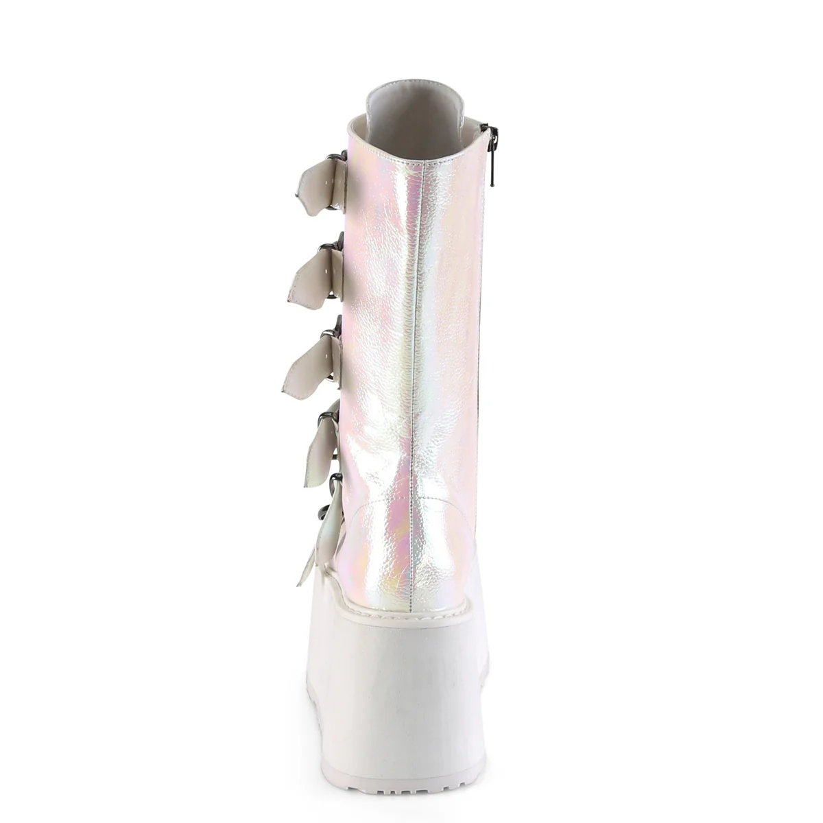 Pearl Iridescent  Alternative Knee High Boots -  Demonia Cult DAMNED-225 - Image 4