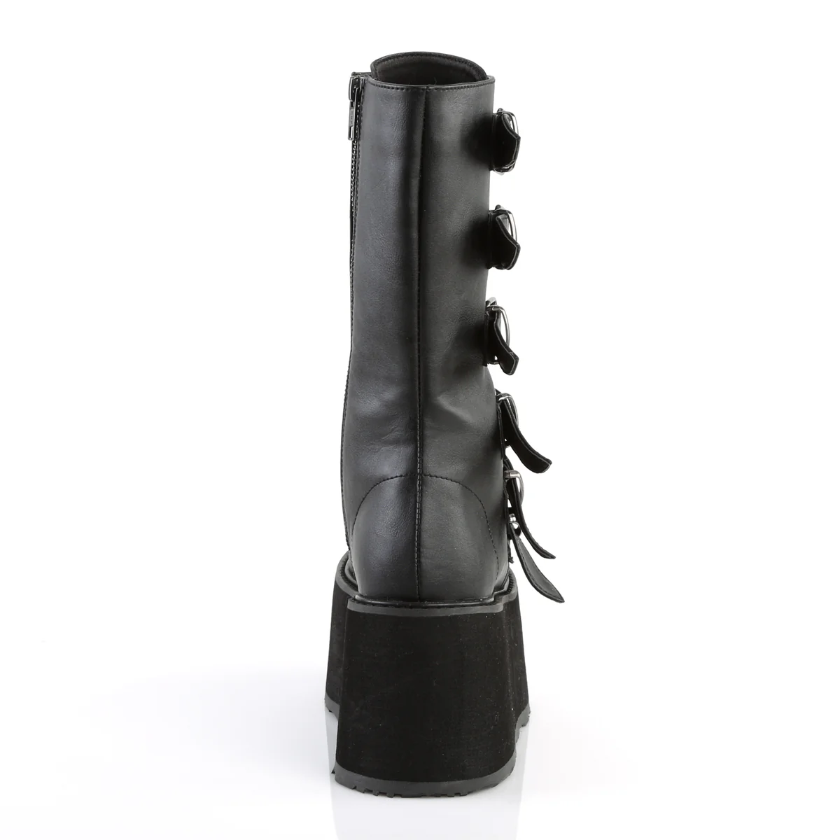 Black Alternative Knee High Boots - Demonia Cult DAMNED-225 - Image 4