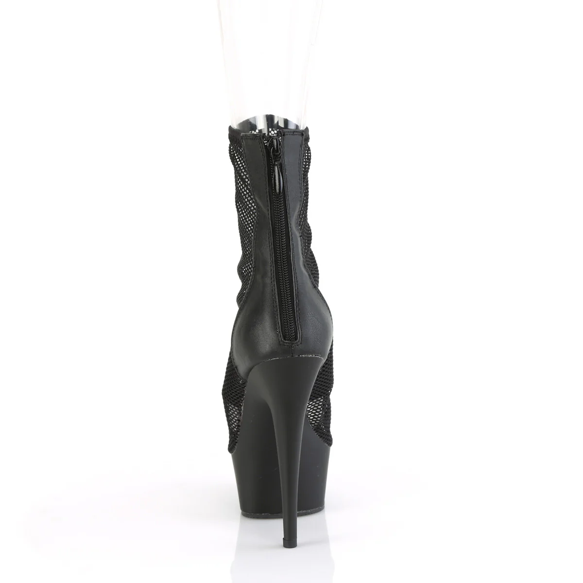 Black 6 Inch Strippers Ankle Boots - Pleaser DELIGHT-1006 - Image 4