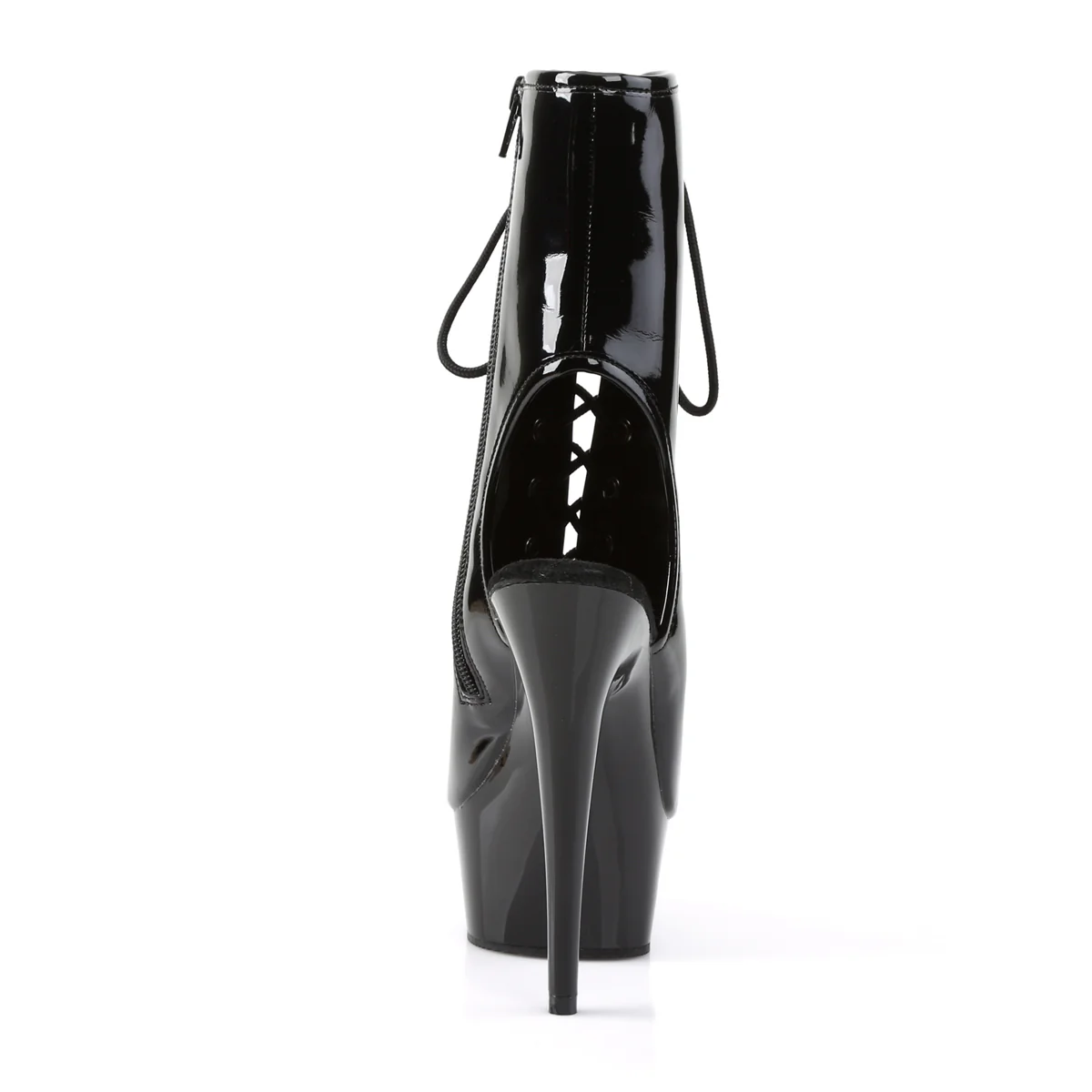 Black 6 Inch Exotic Dance Ankle Boots -  Pleaser DELIGHT-1016 - Image 4