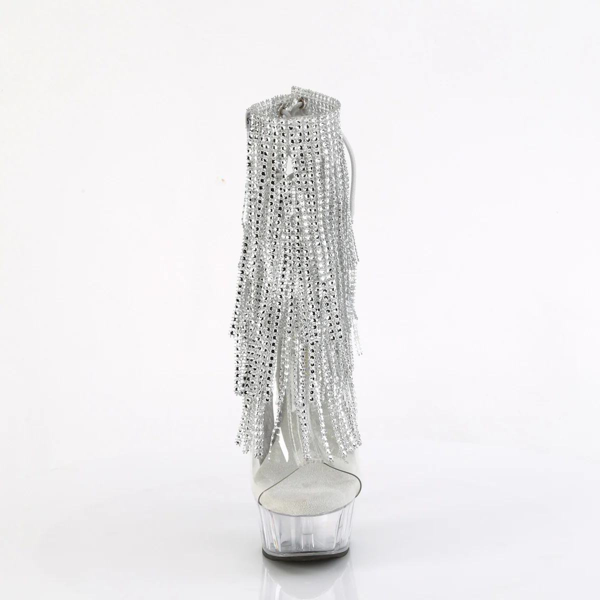 Clear 6 Inch High Impact Ankle Boots - Pleaser DELIGHT-1017RSF - Image 2