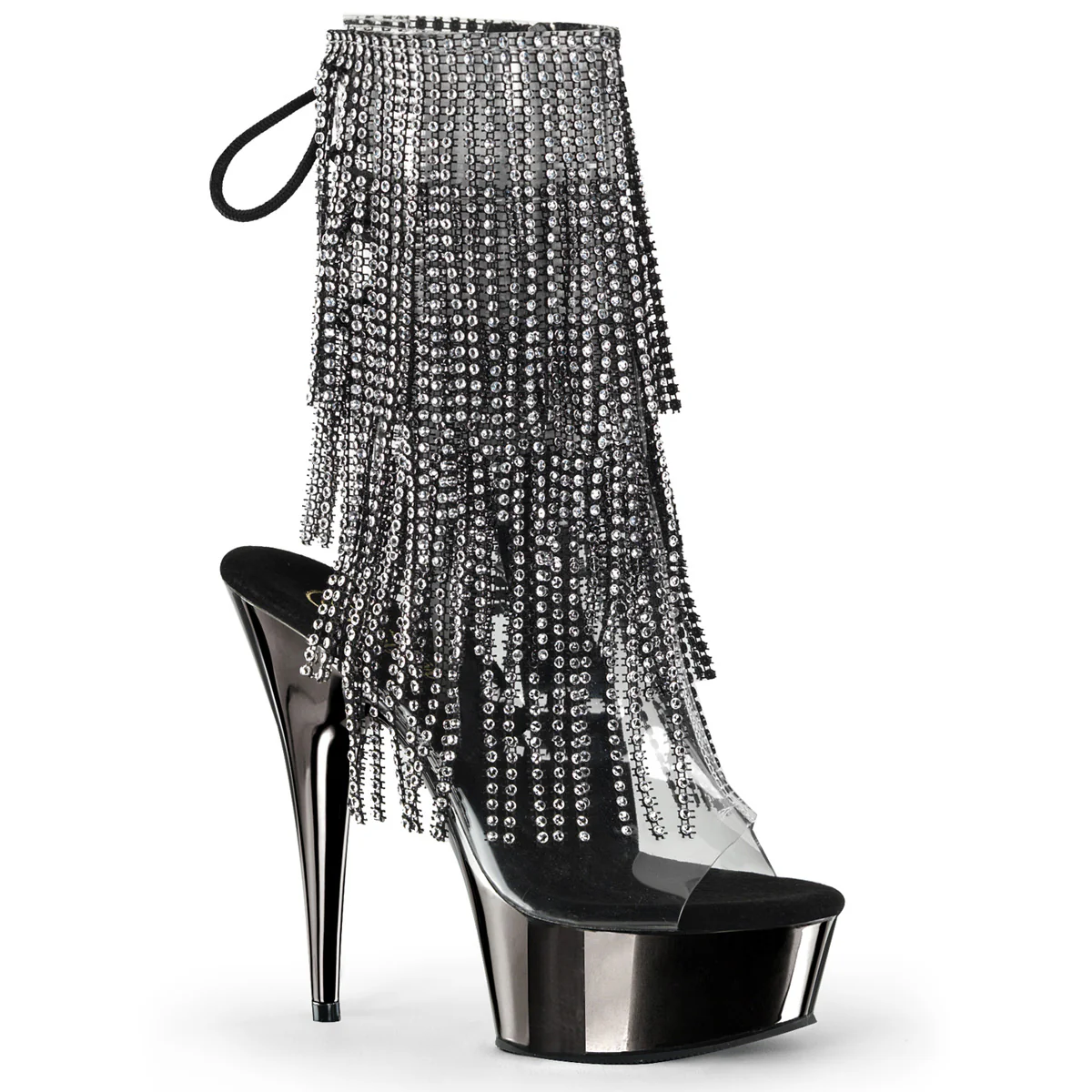 Black 6 Inch Glamour Models Ankle Boots - Pleaser DELIGHT-1017RSF - Image 6