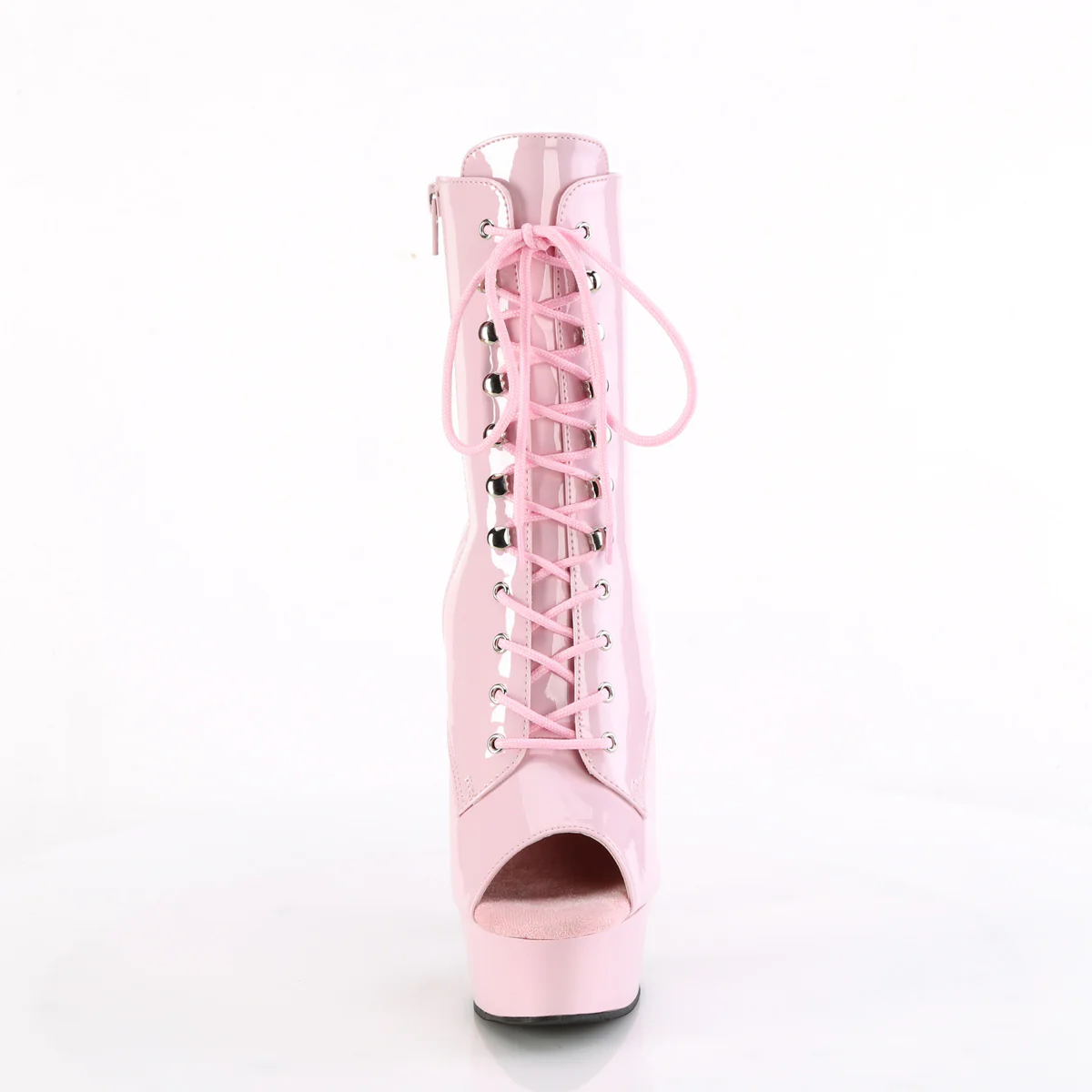 Baby Pink 6 Inch Exotic Dance Ankle Boots -  Pleaser DELIGHT-1021 - Image 2