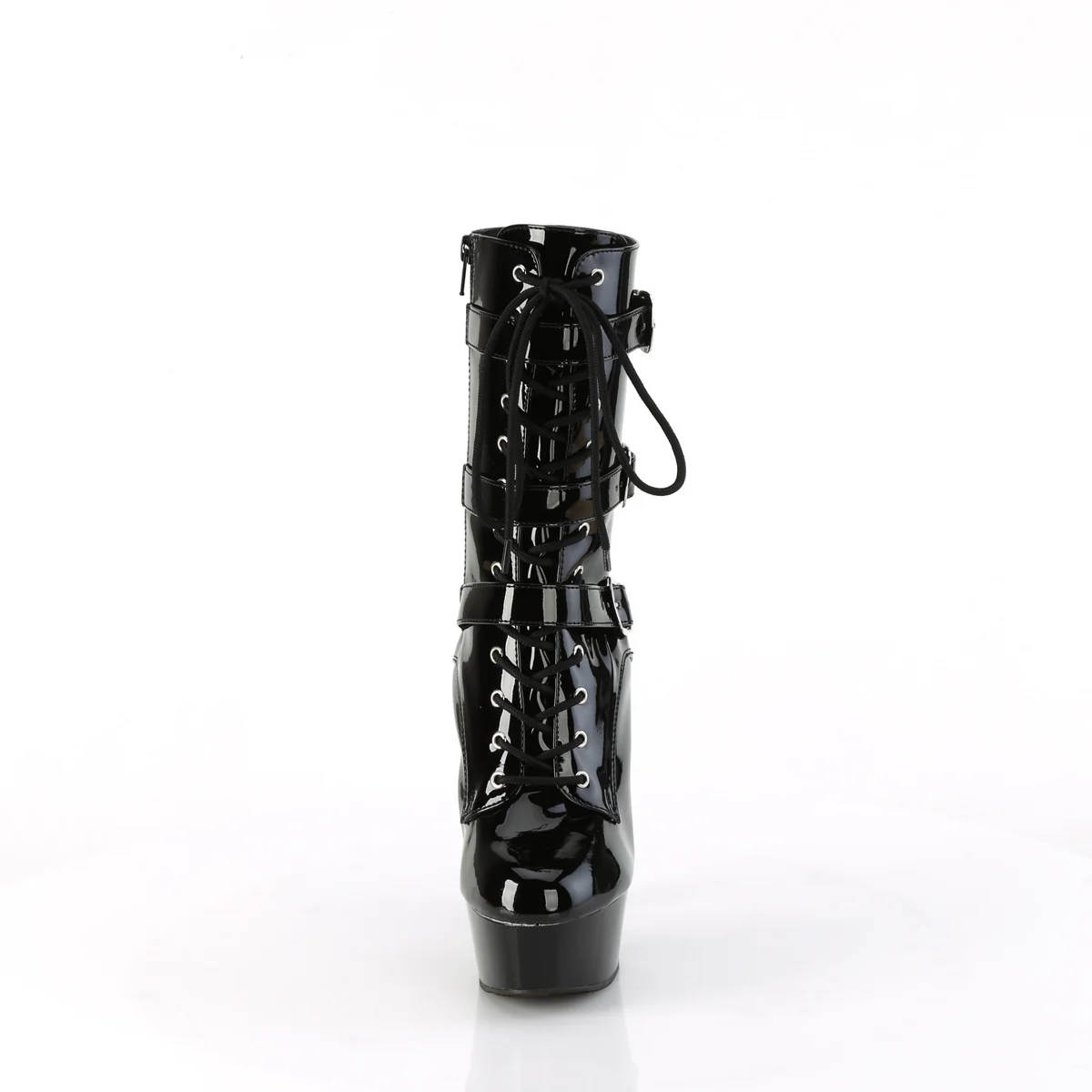Black 6 Inch High Fashiom Ankle Boots -  Pleaser DELIGHT-1043 - Image 2