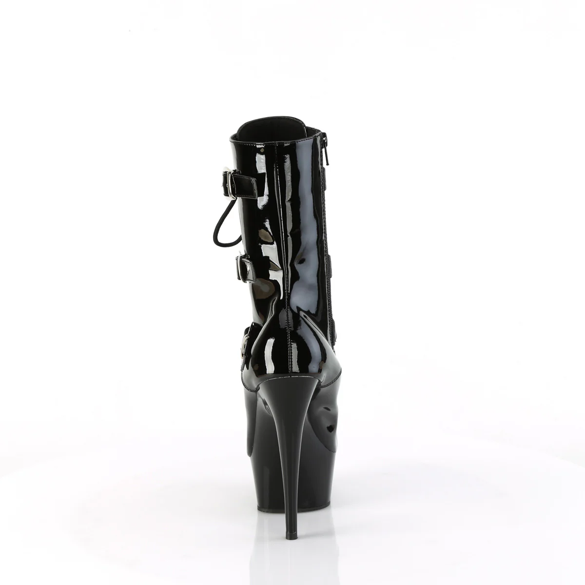 Black 6 Inch High Fashiom Ankle Boots -  Pleaser DELIGHT-1043 - Image 4