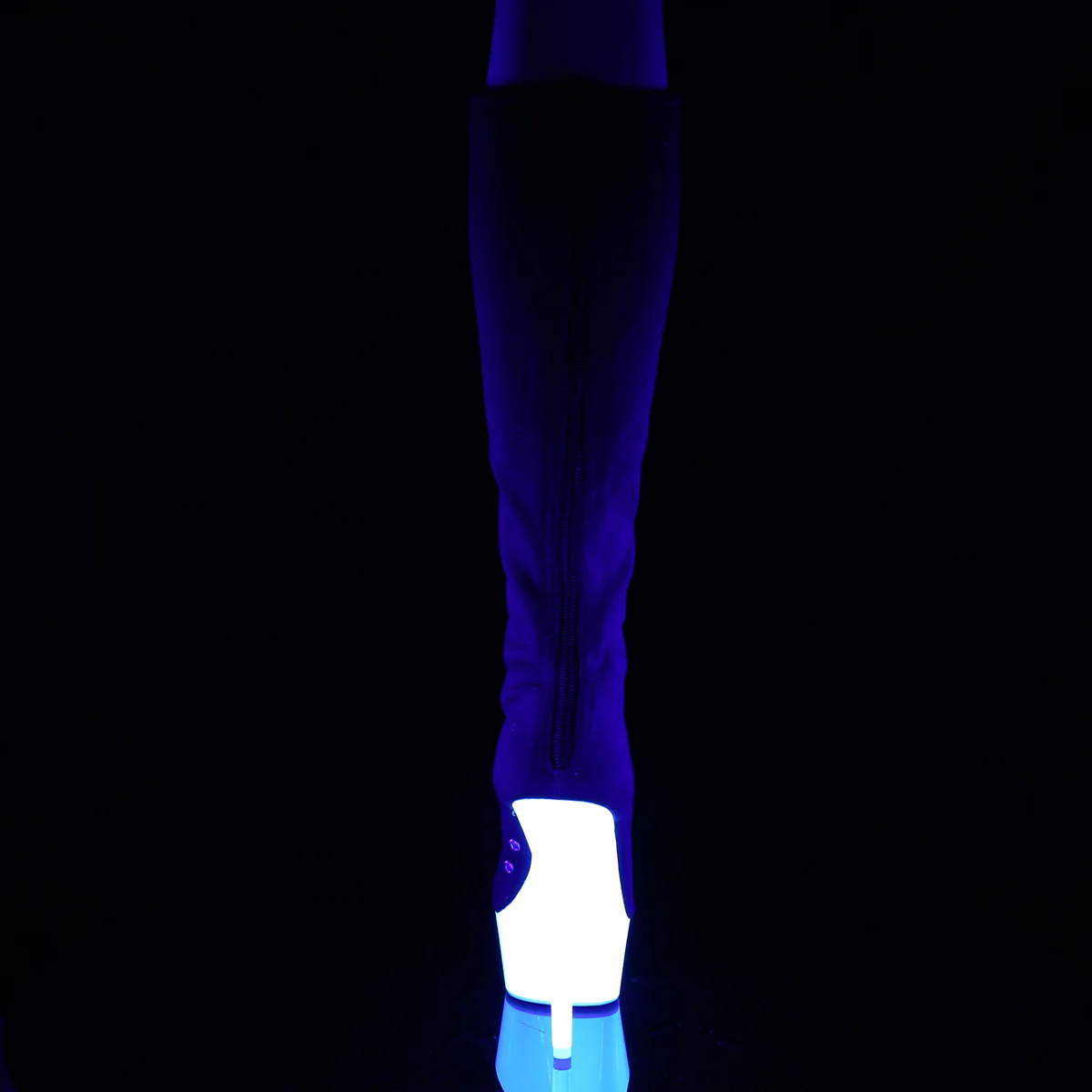 Black 6 Inch Pole Dance Knee High Boots -  Pleaser DELIGHT-2000SK-02 - Image 4