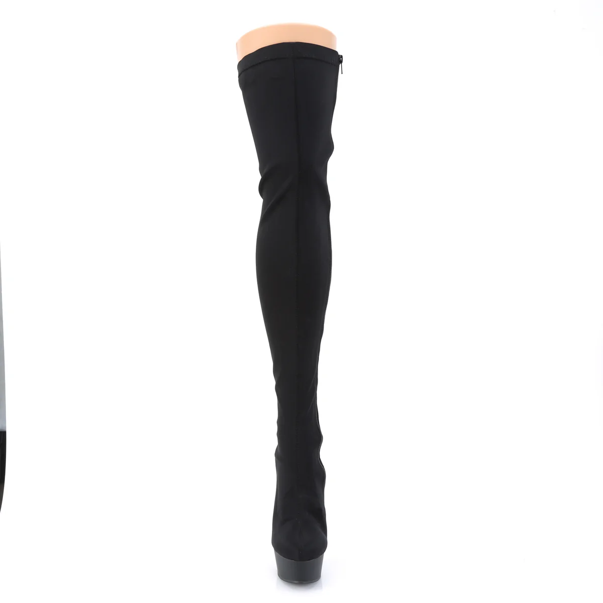 Black 6 Inch Glamour Models Thigh High -  Pleaser DELIGHT-3003 - Image 2
