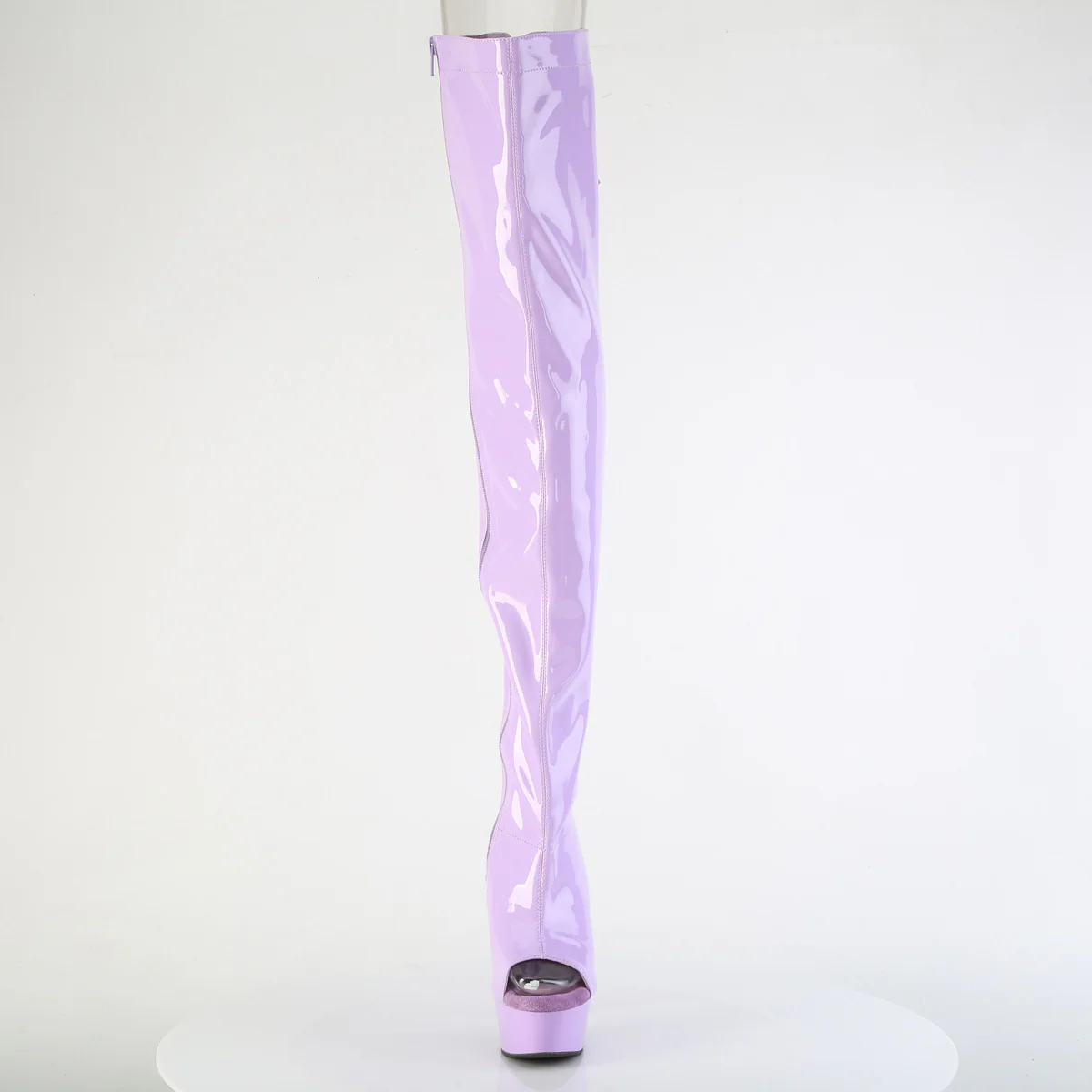 Lavender 6 Inch High Fashiom Thigh High Boots - Pleaser DELIGHT-3017 - Image 2