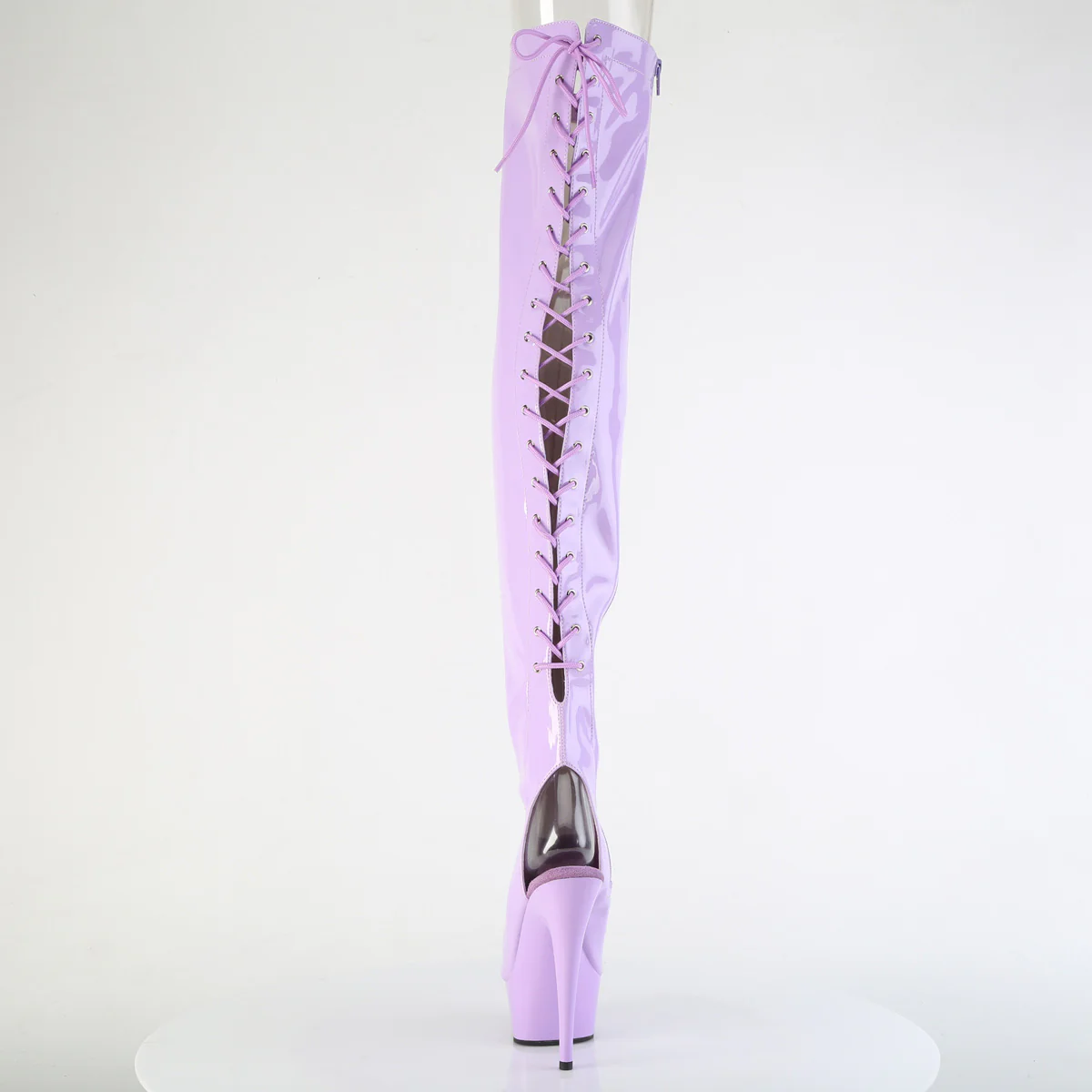 Lavender 6 Inch High Fashiom Thigh High Boots - Pleaser DELIGHT-3017 - Image 4