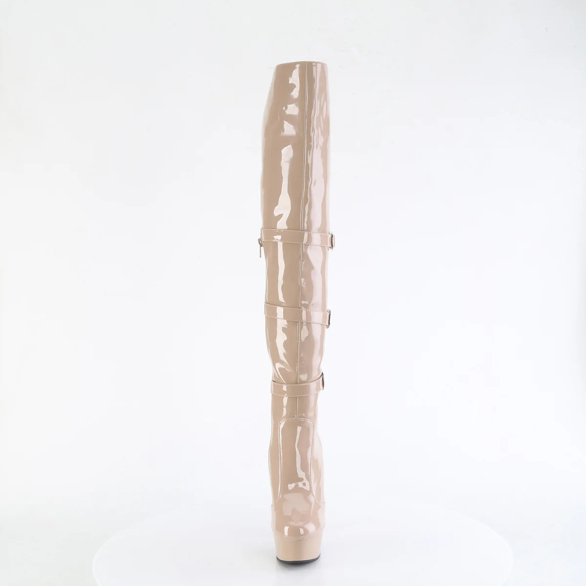 Nude 6 Inch Stratement Thigh High Boots - Pleaser DELIGHT-3018 - Image 2