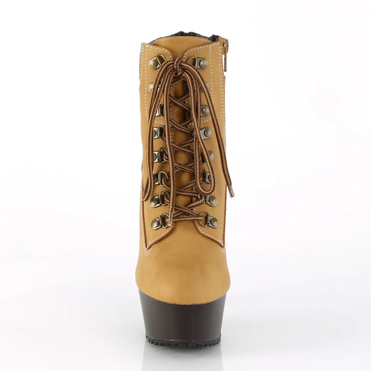 Tan 6 Inch High Sexy Platform Shoes -  Pleaser DELIGHT-600TL-02 - Image 2