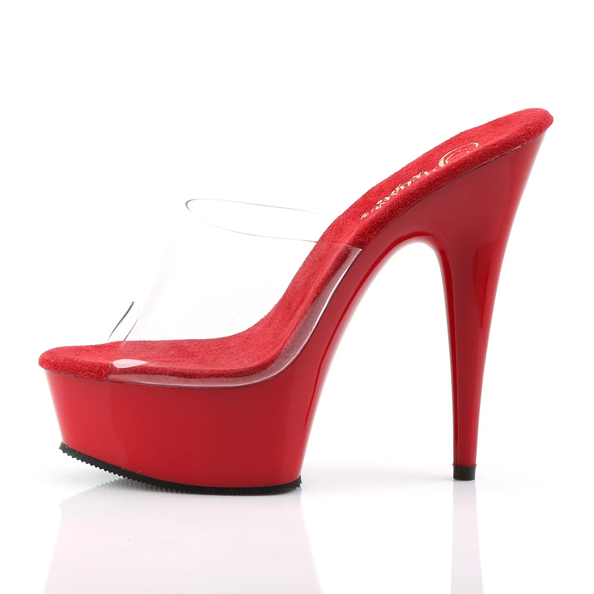 Red 6 Inch Sexy High Platform Shoes - Pleaser DELIGHT-601 - Image 3