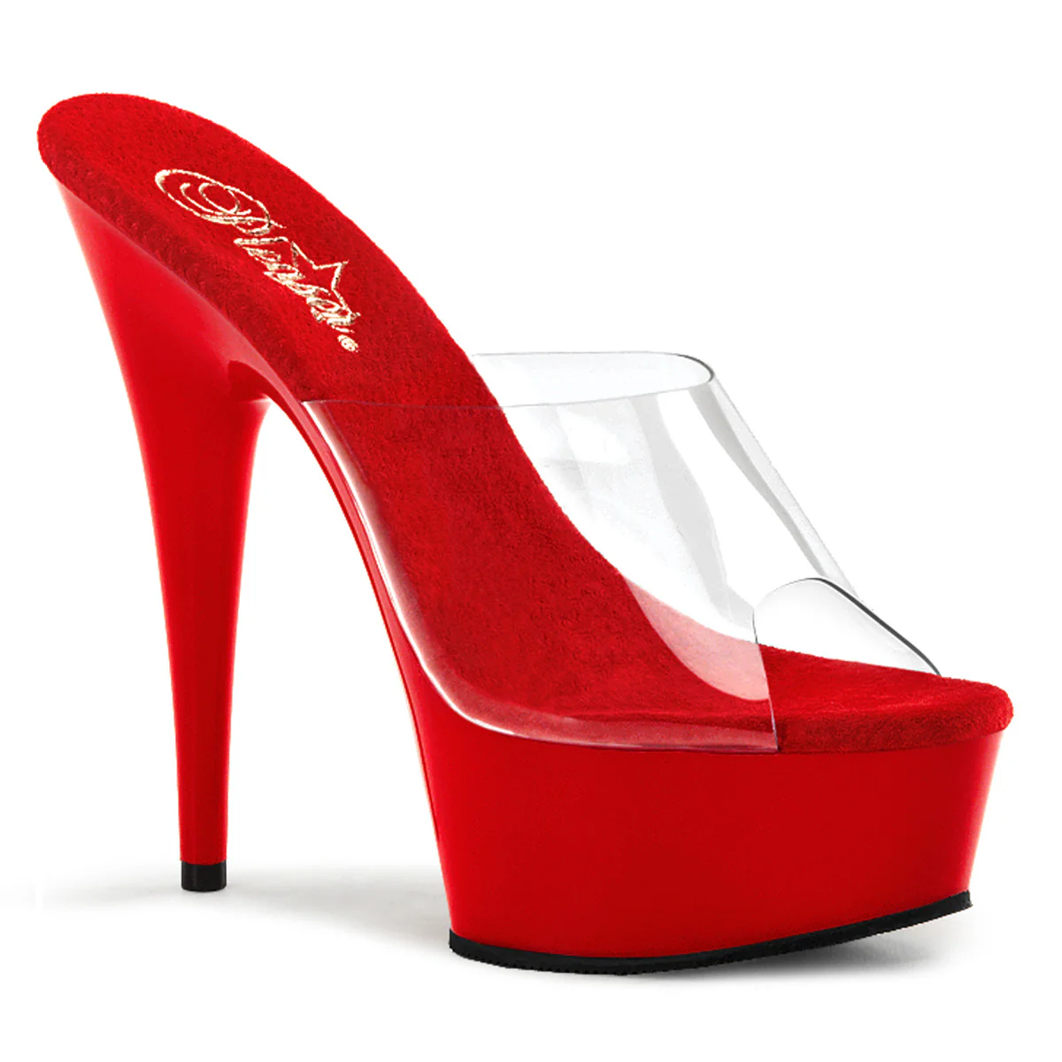 Red 6 Inch Sexy High Platform Shoes - Pleaser DELIGHT-601 - Image 6