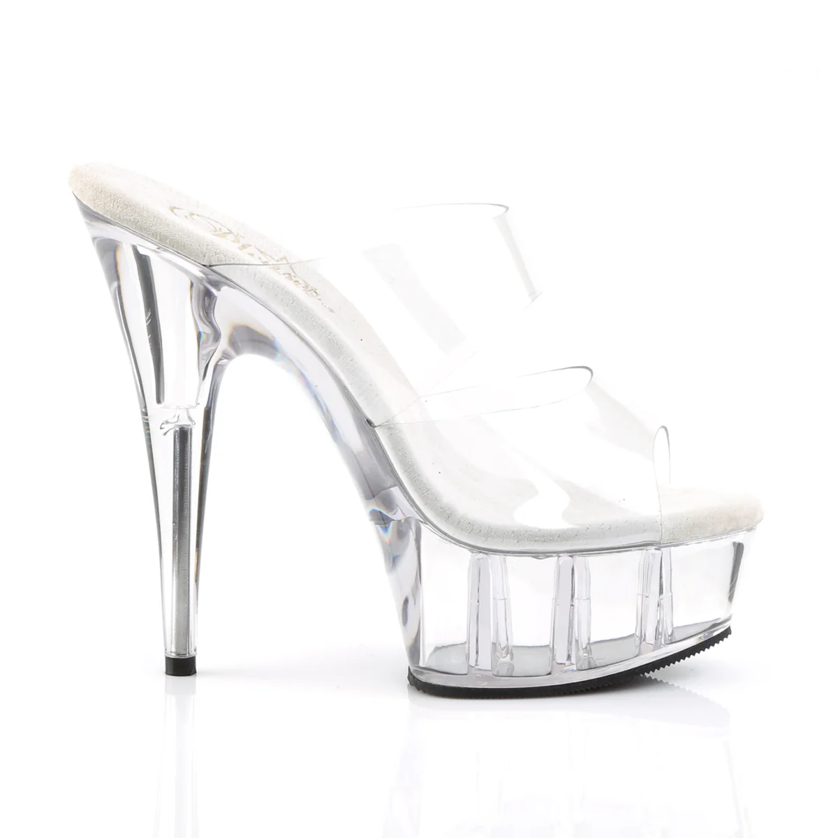 Clear 6 Inch Sexy High Platform Shoes - Pleaser DELIGHT-602 - Image 5