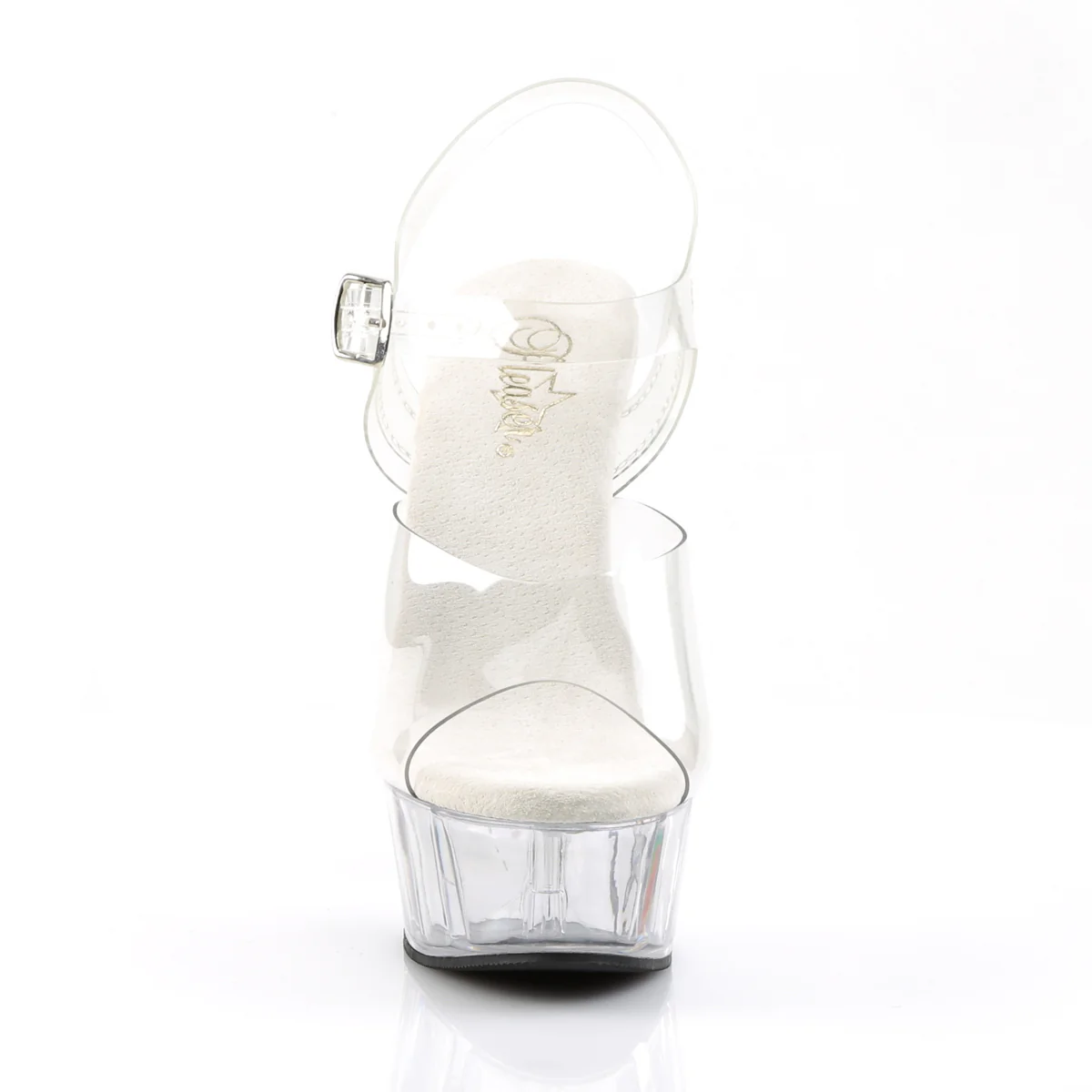 Clear 6 Inch Exotic Dancer Platform Shoes -  Pleaser DELIGHT-608 - Image 2