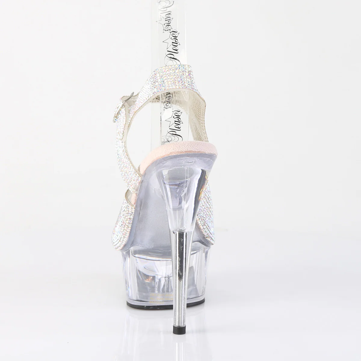 Silver 6 Inch Exotic Dancer Platform Shoes -  Pleaser DELIGHT-608N-RS - Image 4
