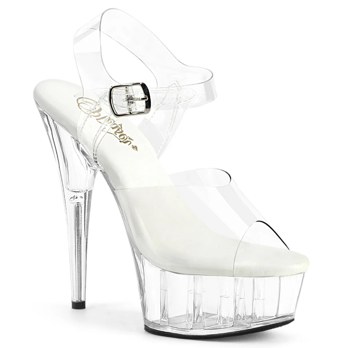 Clear 6 Inch Fetish Platform Platform Shoes -  Pleaser DELIGHT-608VL