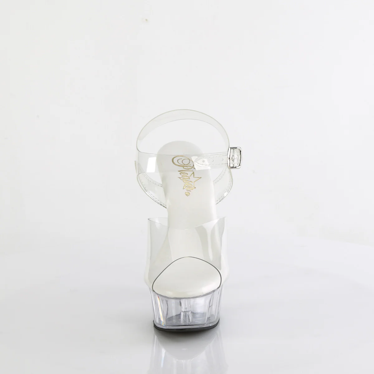 Clear 6 Inch Fetish Platform Platform Shoes -  Pleaser DELIGHT-608VL - Image 2
