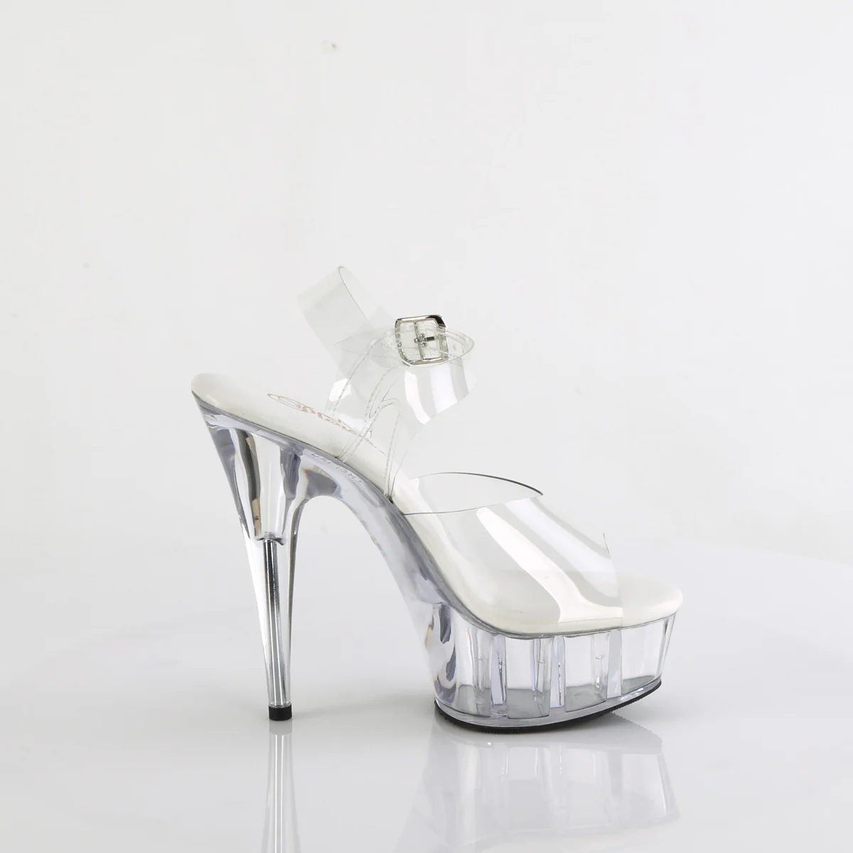 Clear 6 Inch Fetish Platform Platform Shoes -  Pleaser DELIGHT-608VL - Image 5