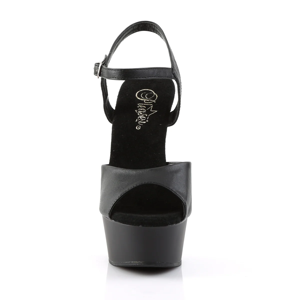 Black 6 Inch Pole Dancing Platform Shoes - Pleaser DELIGHT-609 - Image 2