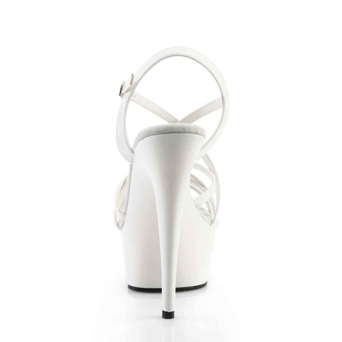White 6 Inch Glamour Platform Shoes - Pleaser DELIGHT-613 - Image 4
