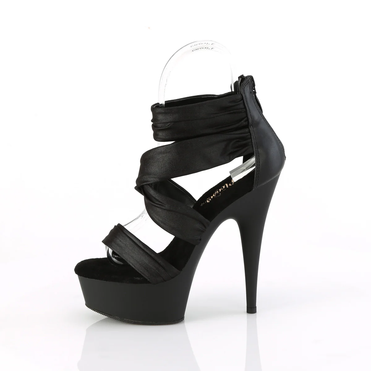 Black 6 Inch Pole Dance Platform Shoes -  Pleaser DELIGHT-620 - Image 3