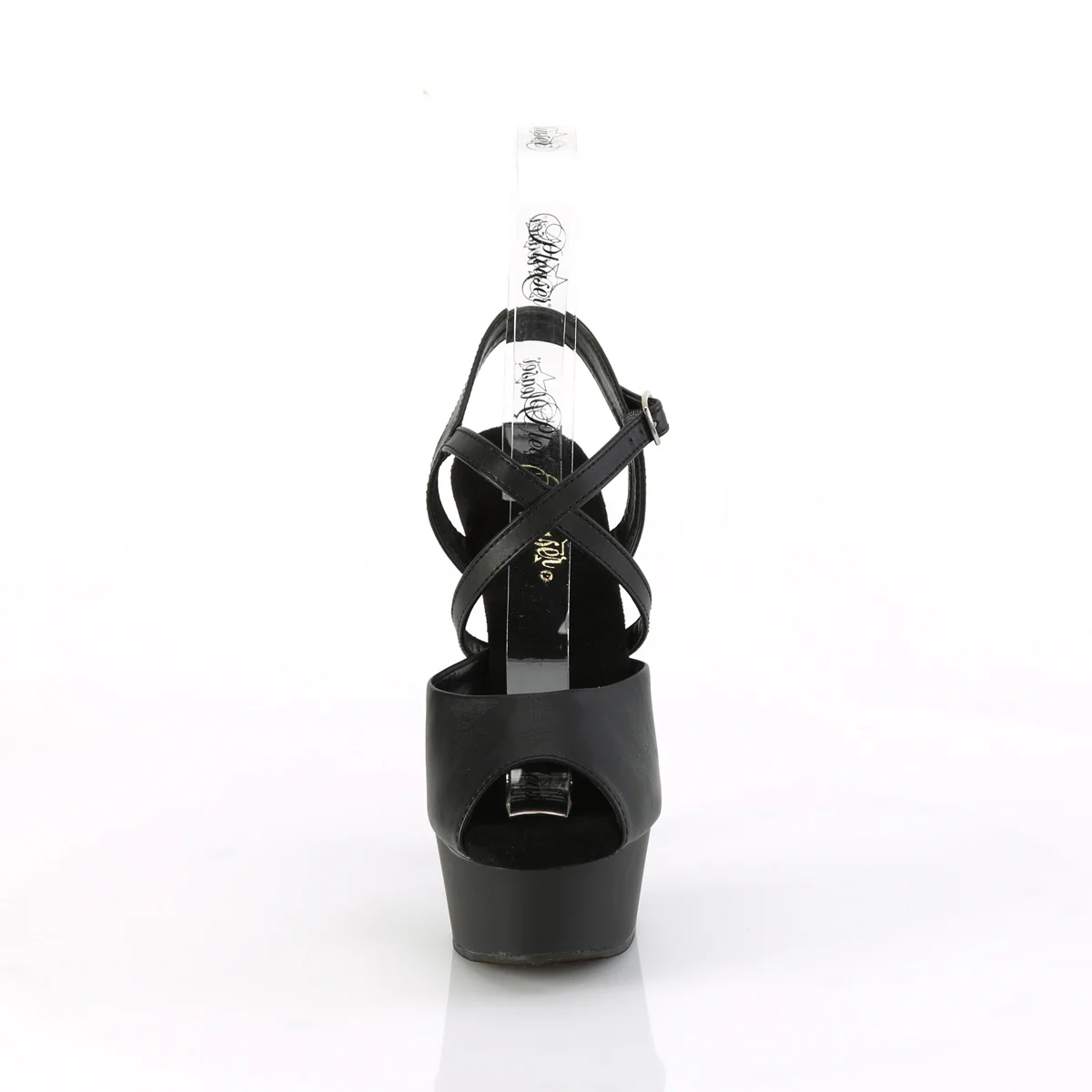 Black 6 Inch Exotic Dance Platform Shoes - Pleaser DELIGHT-624-1 - Image 2