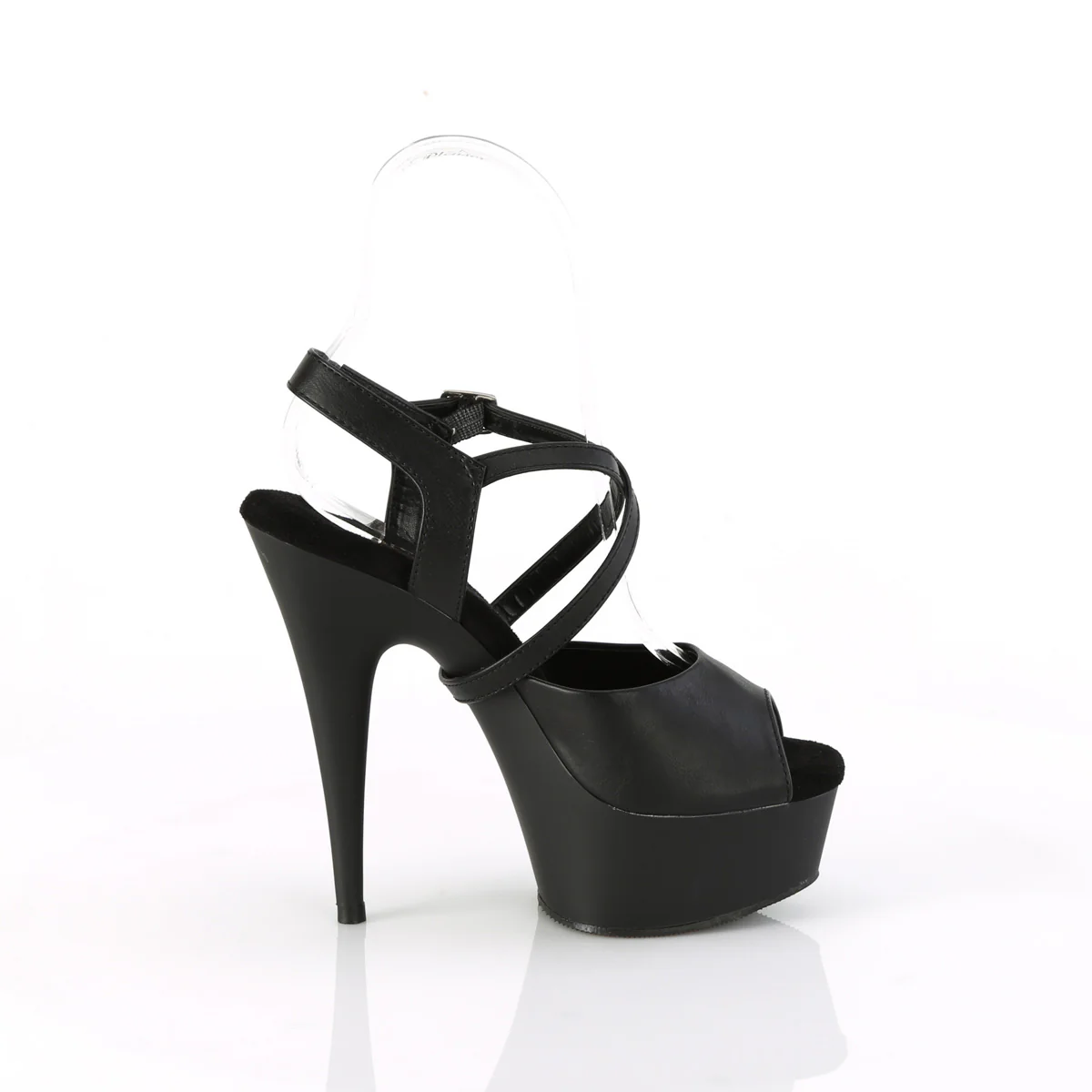 Black 6 Inch Exotic Dance Platform Shoes - Pleaser DELIGHT-624-1 - Image 5