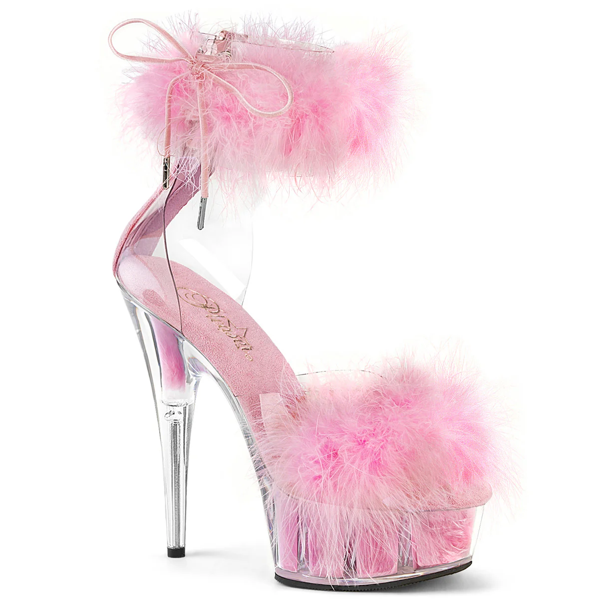 Baby Pink 6 Inch Pole Dance Platform Shoes - Pleaser DELIGHT-624F