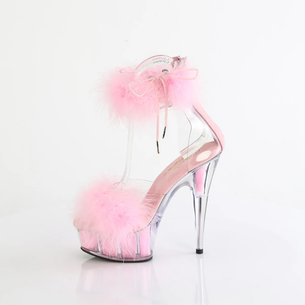 Baby Pink 6 Inch Pole Dance Platform Shoes - Pleaser DELIGHT-624F - Image 3