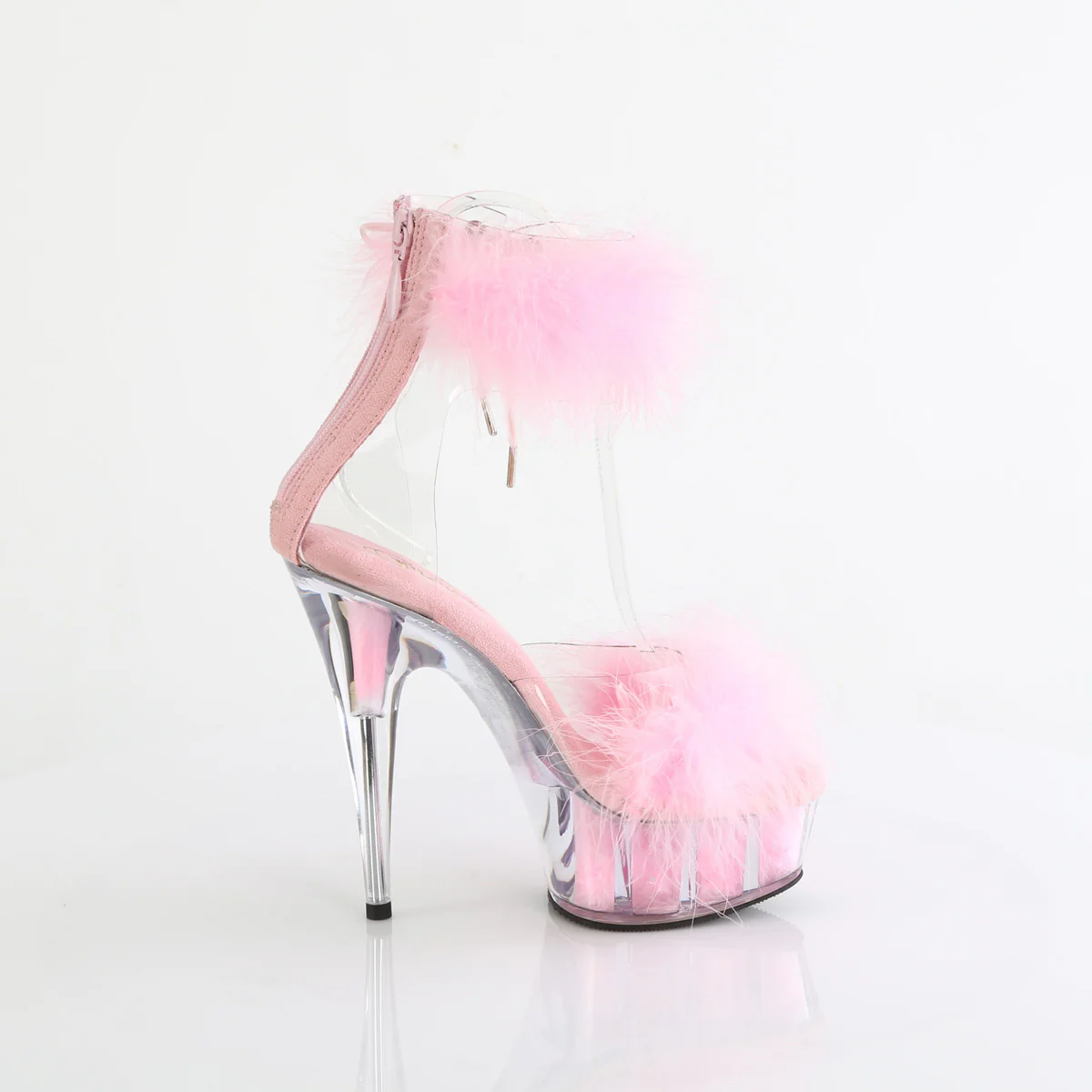 Baby Pink 6 Inch Pole Dance Platform Shoes - Pleaser DELIGHT-624F - Image 5