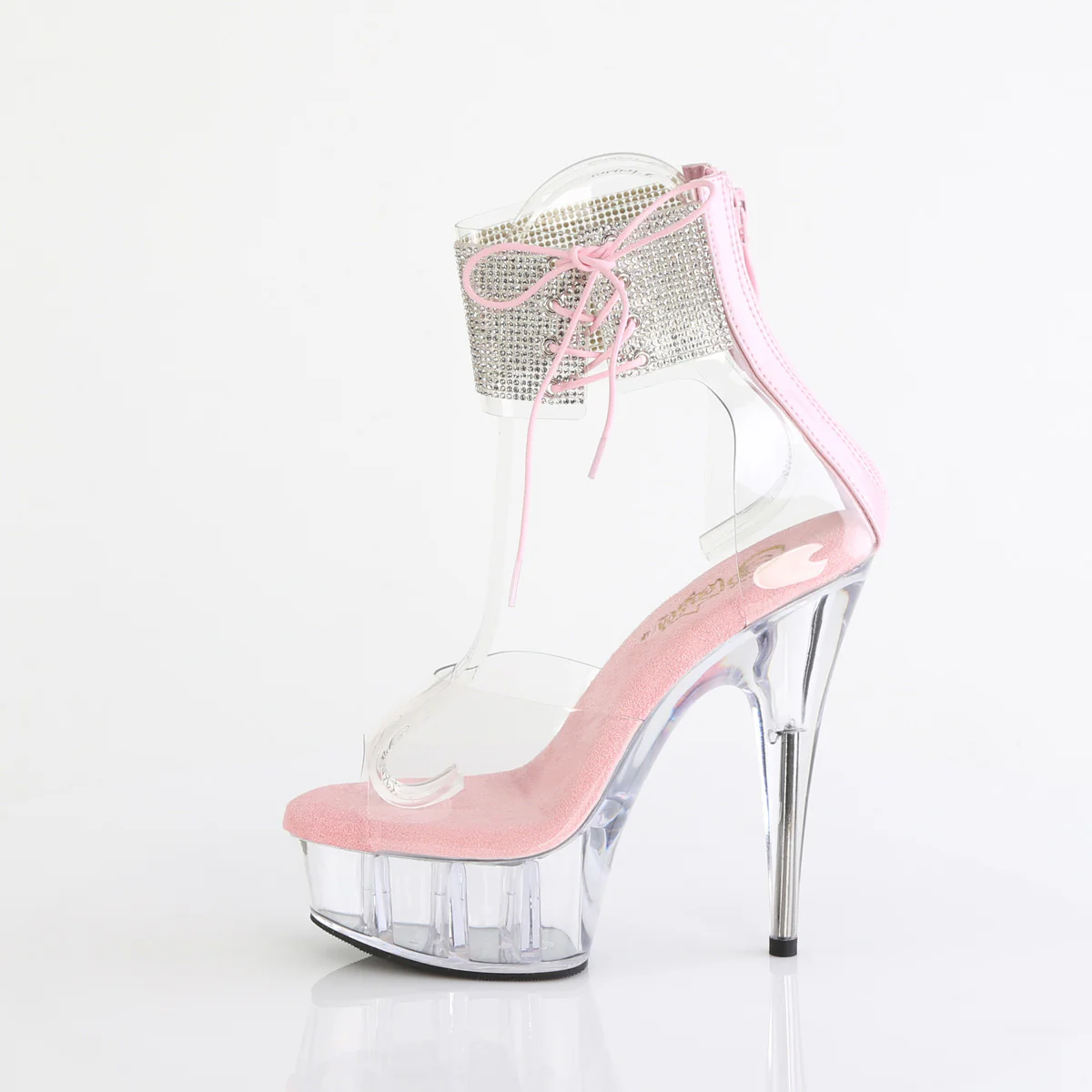Baby Pink 6 Inch Exotic Dancer Platform Shoes -  Pleaser DELIGHT-624RS - Image 3