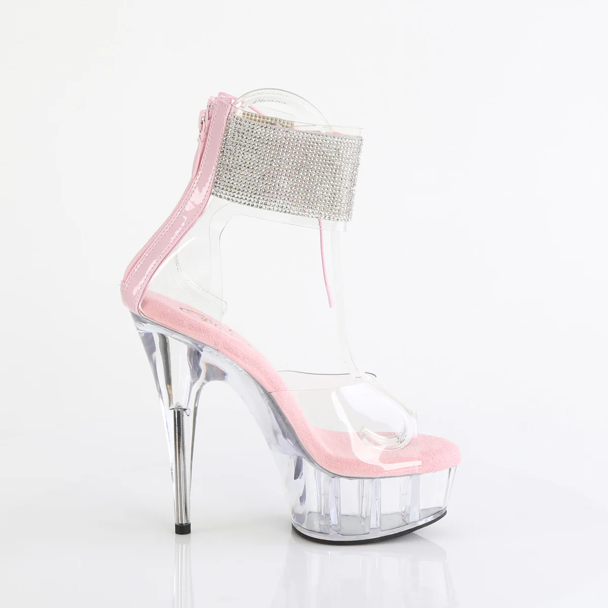 Baby Pink 6 Inch Exotic Dancer Platform Shoes -  Pleaser DELIGHT-624RS - Image 5