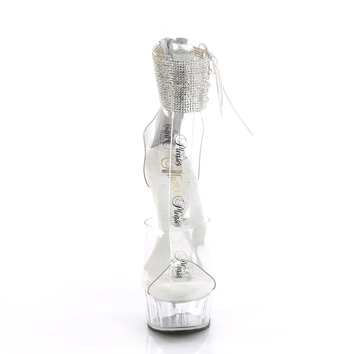 Clear 6 Inch Pole Dance Platform Shoes -  Pleaser DELIGHT-624RS - Image 2