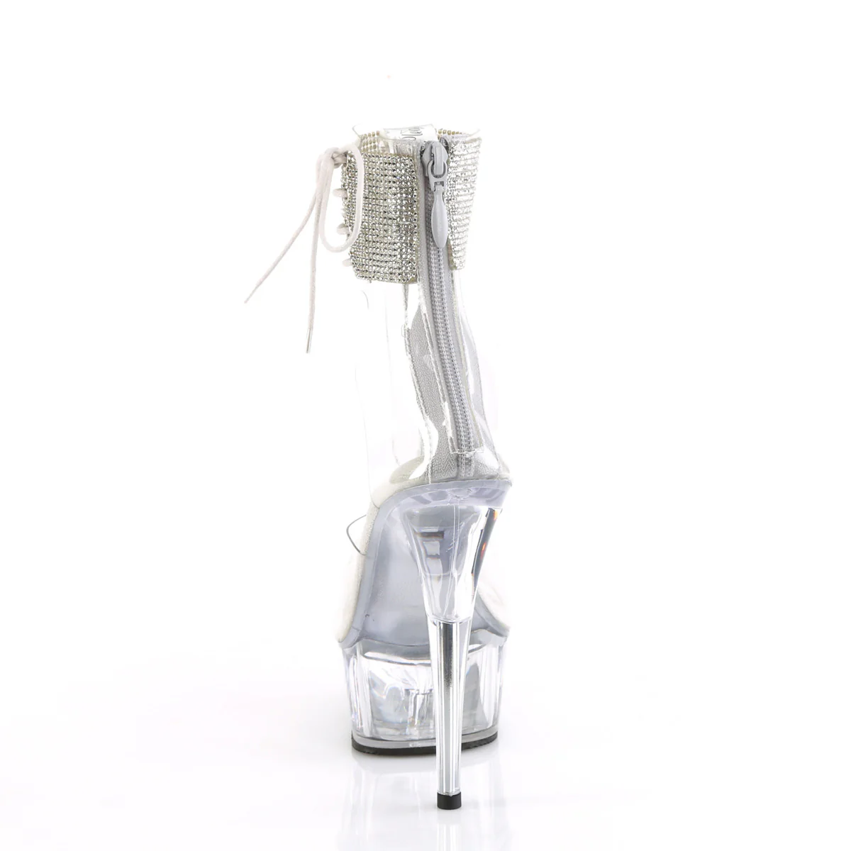 Clear 6 Inch Pole Dance Platform Shoes -  Pleaser DELIGHT-624RS - Image 4