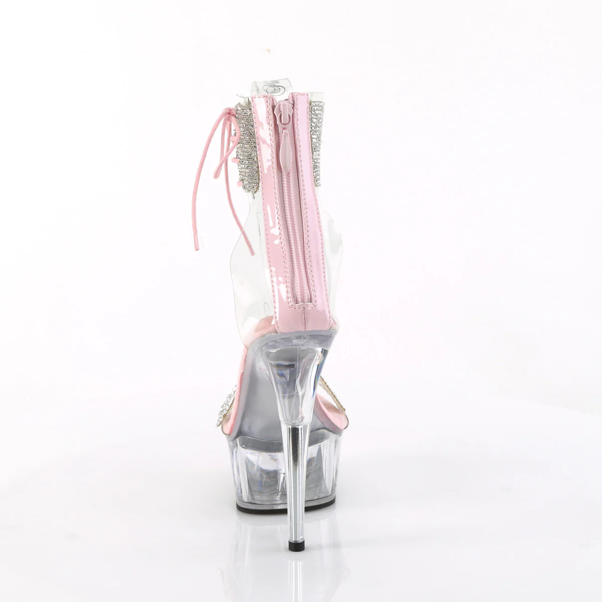 Baby Pink 6 Inch Pole Dancer Platform Shoes -  Pleaser DELIGHT-627RS - Image 4