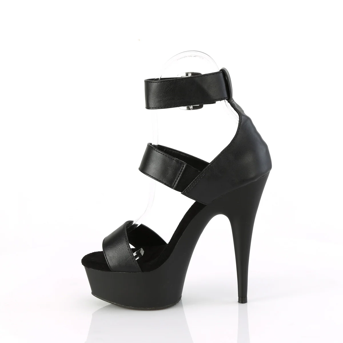 Black 6 Inch Pole Dance Platform Shoes - Pleaser DELIGHT-629 - Image 3