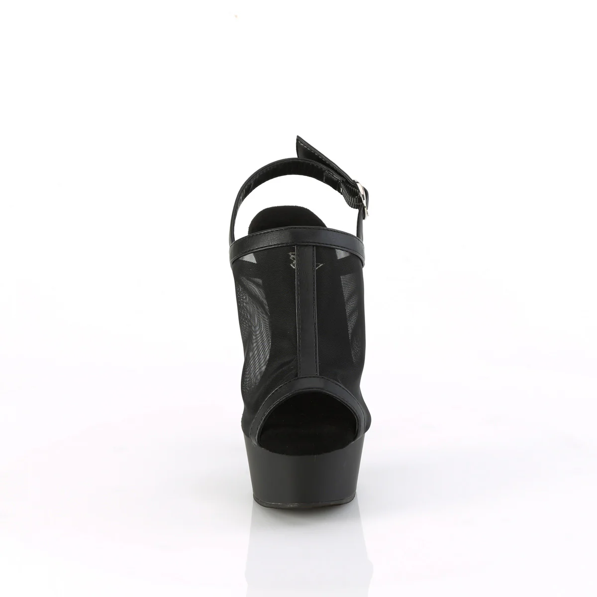 Black 6 Inch Strippers Platform Shoes - Pleaser DELIGHT-636 - Image 2