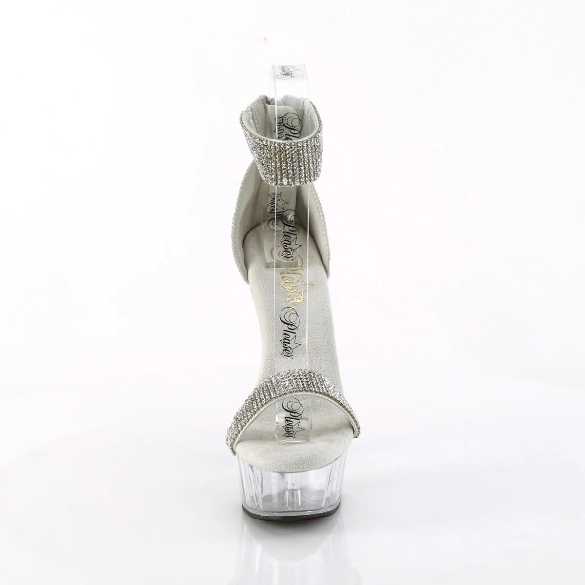Silver 6 Inch Pole Dance Platform Shoes - Pleaser DELIGHT-641 - Image 2