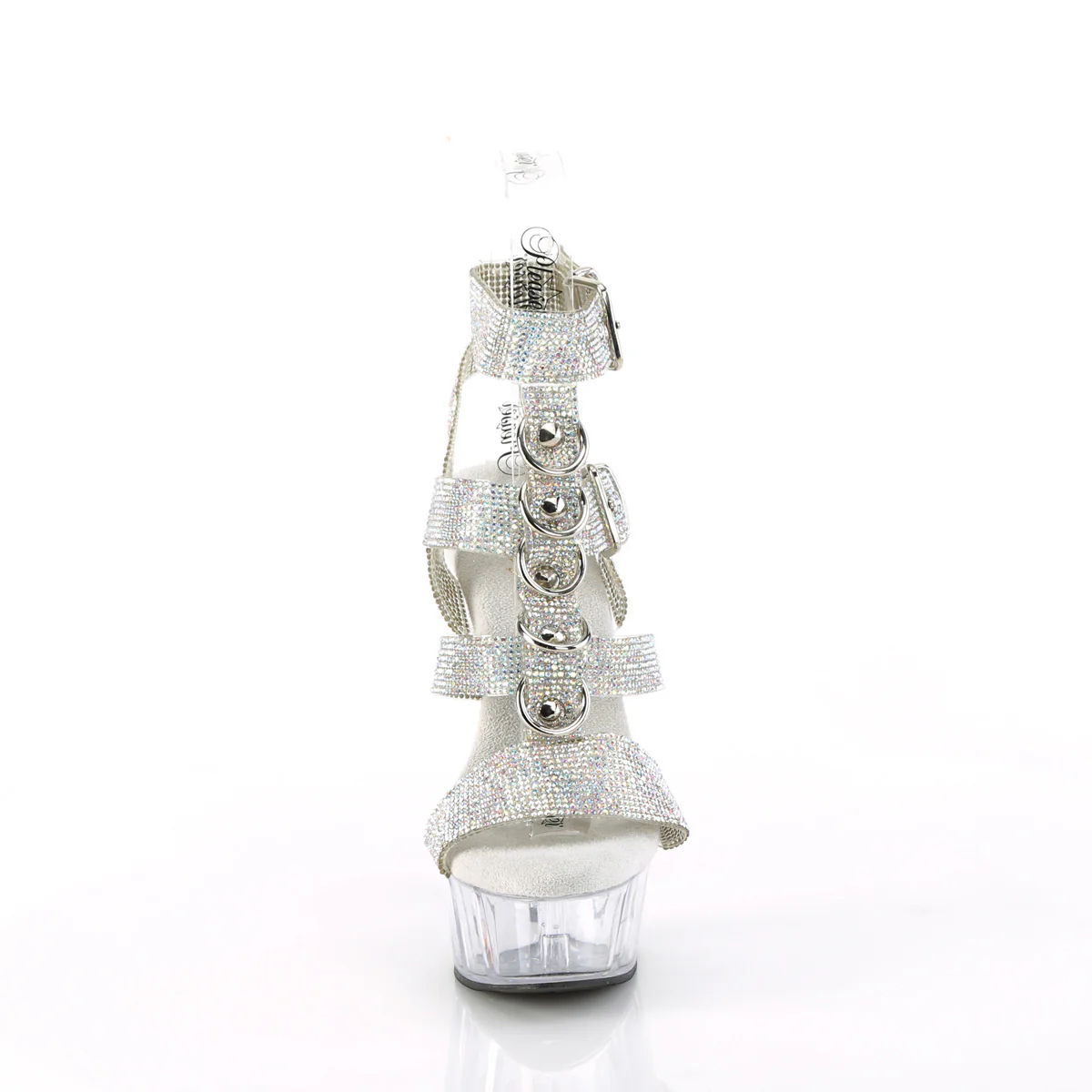 Silver 6 Inch Exotic Dance Platform Shoes -  Pleaser DELIGHT-656RS - Image 2