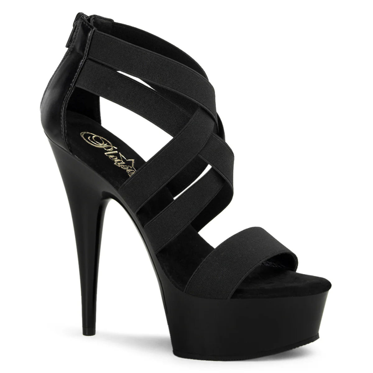 Black 6 Inch Exotic Dance Platform Shoes -  Pleaser DELIGHT-669