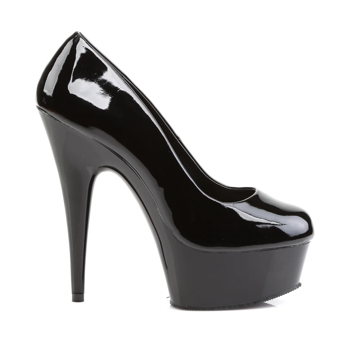 Black 6 Inch Pole Dance Platform Shoes - Pleaser DELIGHT-685 - Image 5