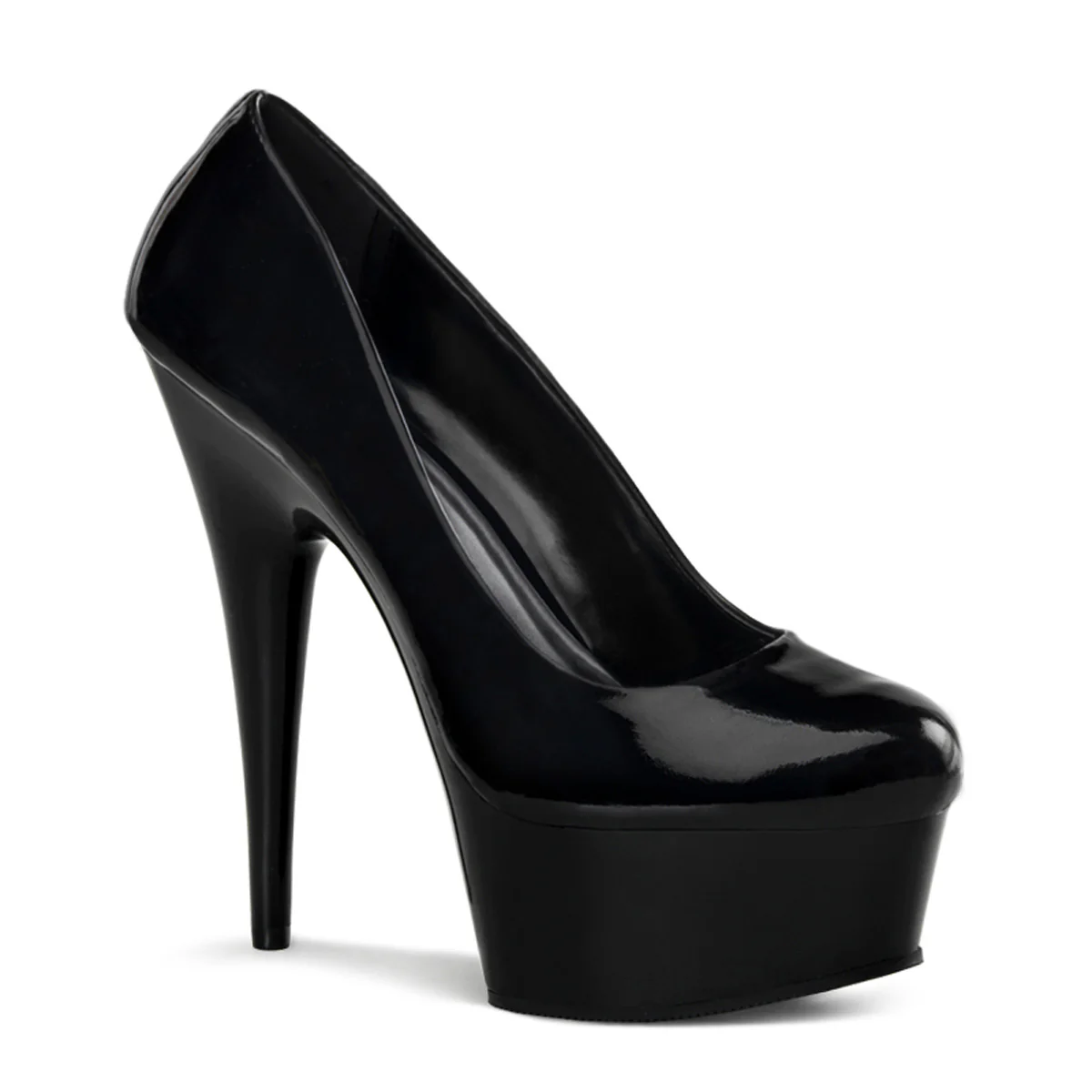 Black 6 Inch Pole Dance Platform Shoes - Pleaser DELIGHT-685 - Image 6