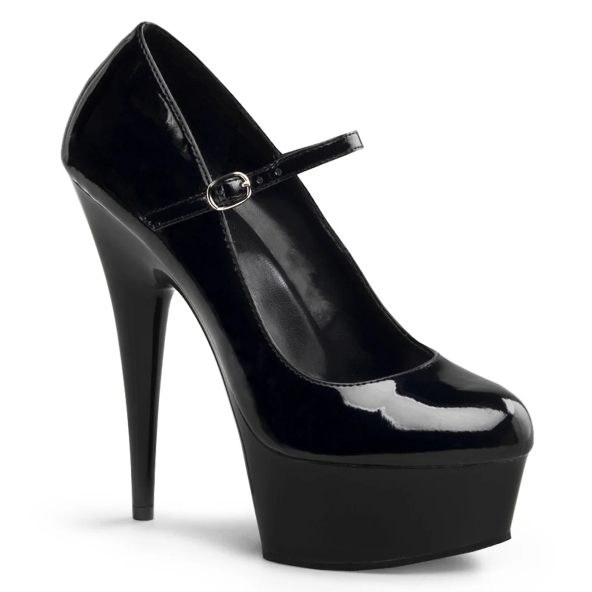 Black 6 Inch Exotic Dance Platform Shoes - Pleaser DELIGHT-687