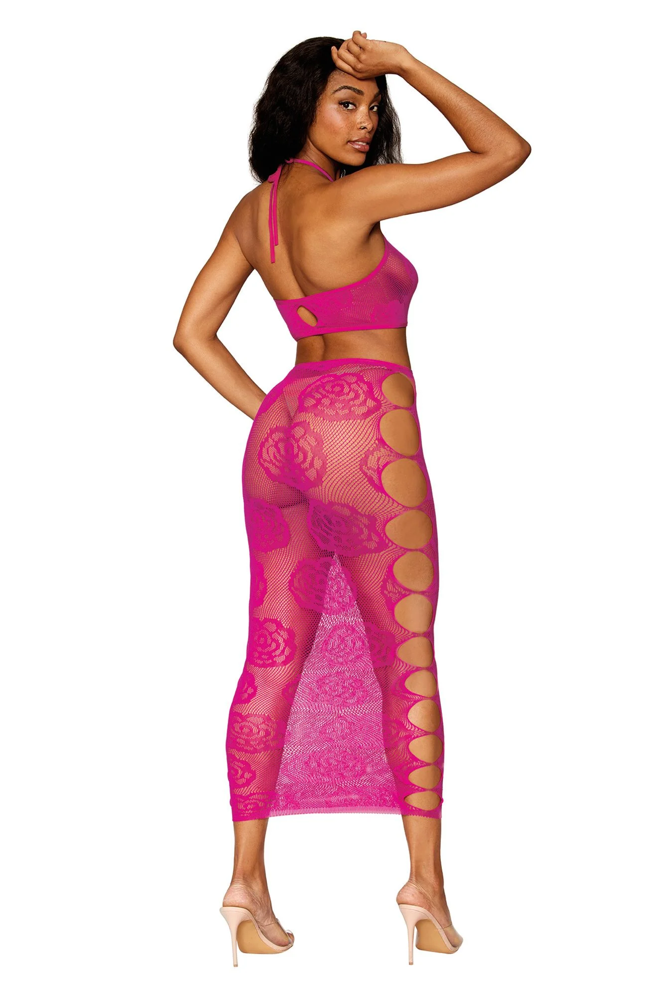 DG0485 Dreamgirl Seamless Bralette and Long Skirt Set - Image 2
