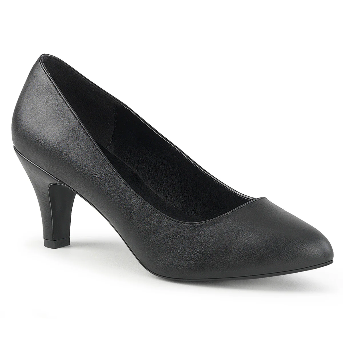 Black 3 Inch Erotic Ladies Heels - Pleaser Pink Label DIVINE-420