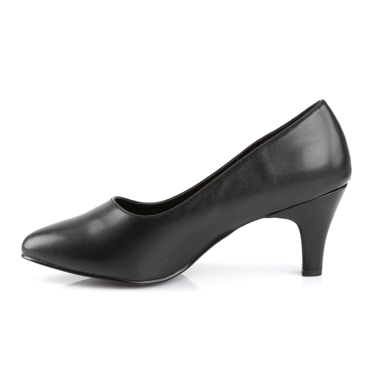 Black 3 Inch Erotic Ladies Heels - Pleaser Pink Label DIVINE-420 - Image 3
