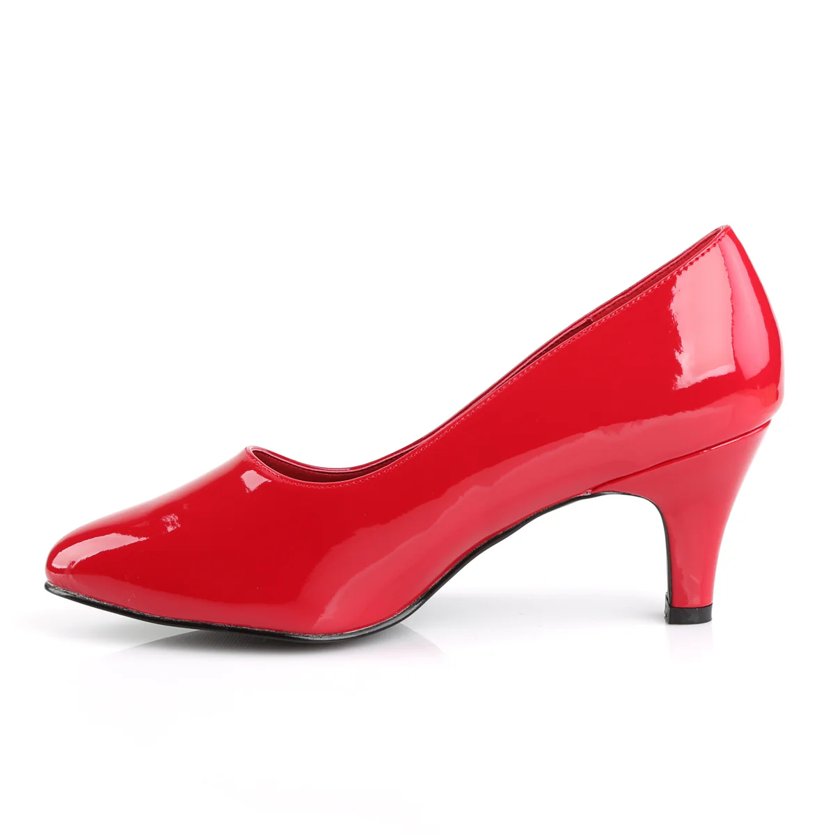Red 3 Inch Sexy Ladies Heels - Pleaser Pink Label DIVINE-420 - Image 3