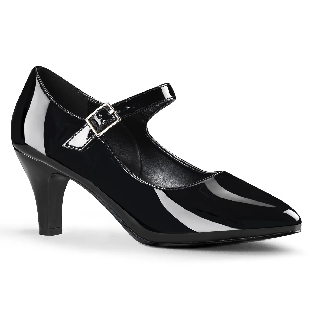 Black 3 Inch Fetish Ladies Heels - Pleaser Pink Label DIVINE-440