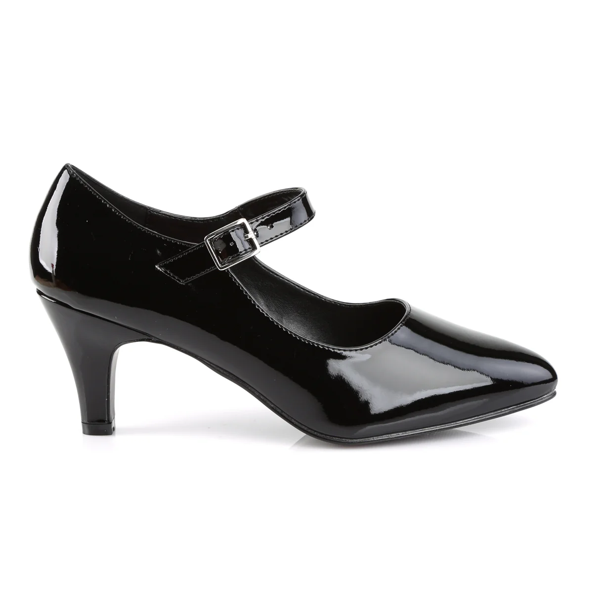 Black 3 Inch Fetish Ladies Heels - Pleaser Pink Label DIVINE-440 - Image 5